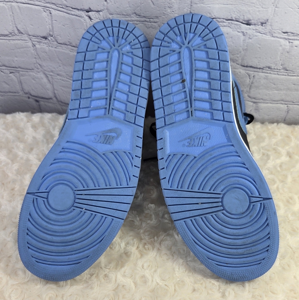 Nike Air Jordan Mid Blue and Black Sneakers - Picture 8 of 9